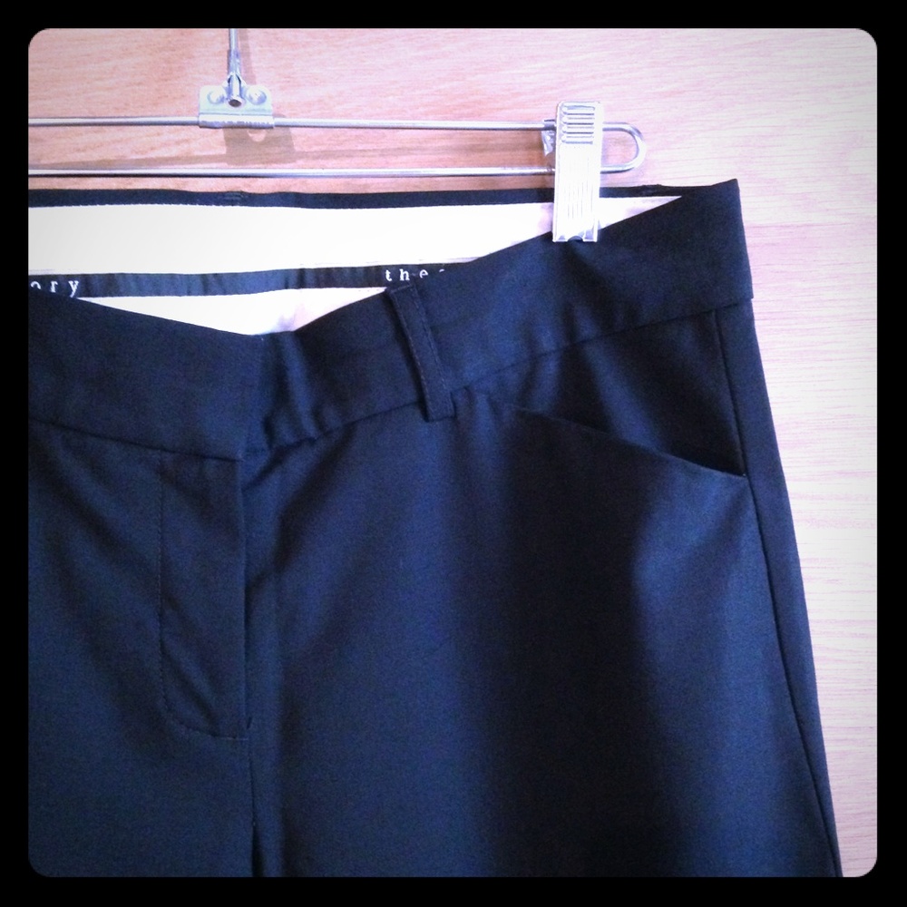 T H E O R Y Black Trouser Pants Sz 4